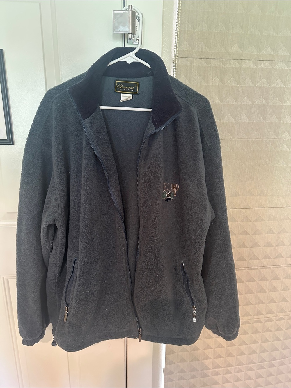 Angels Camp Embroidered Fleece Sweatshirt - Blue size XL